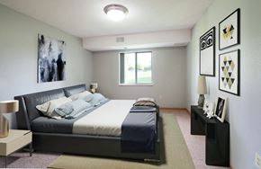Rochester apartment for rent - Essex Park_Model Apartment Bedroom