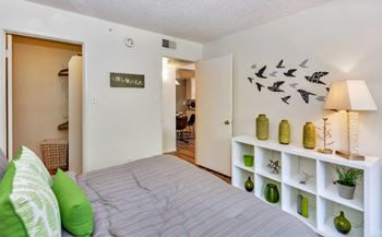 Large bedroom with closet