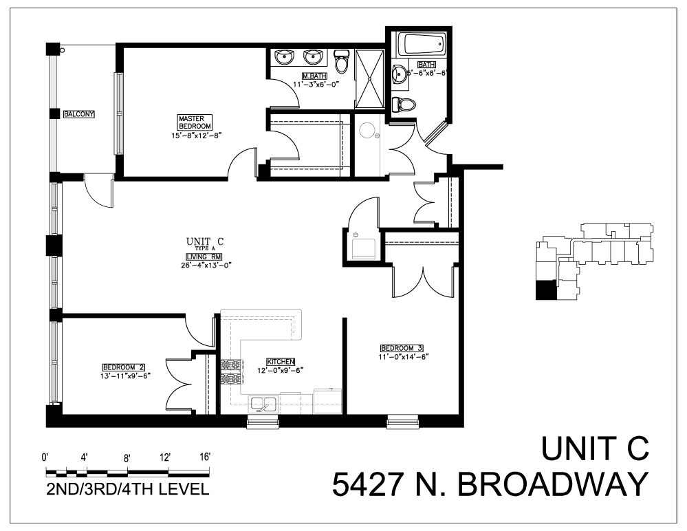 Floor plan for 3 beds, 2 baths, 1315 sqft