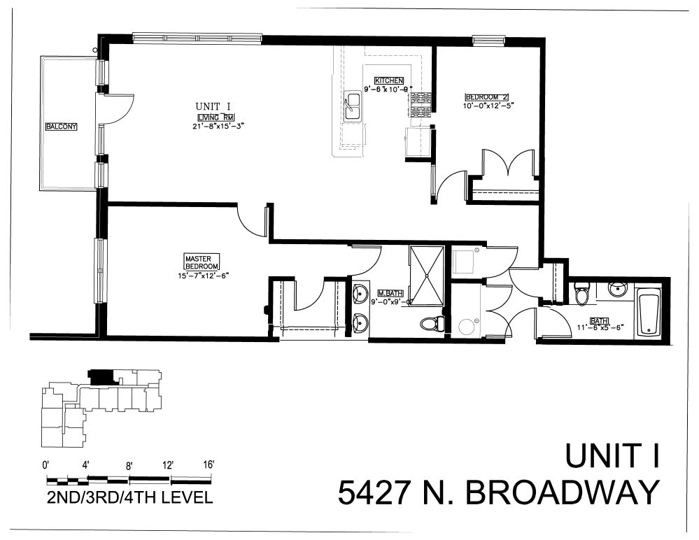 Floor plan for 2 beds, 2 baths, 1230 sqft