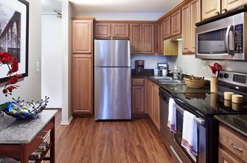 Spacious kitchen with pantry cabinet