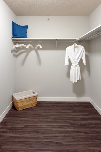 Walk-in closets and dressing areas