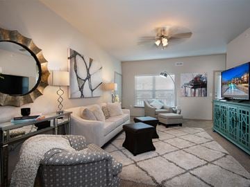 Derby apartment for rent - a living room with a couch and a tv