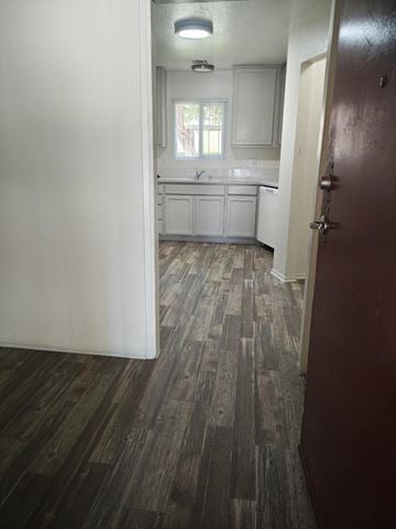Yucaipa apartment for rent - A kitchen with a sink and a window.