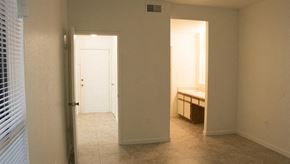 Deerfield Beach apartment for rent - an empty bathroom with a sink and a door