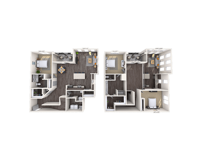 Floor plan for 3 beds, 2 baths, 2076 sqft