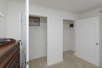 Spacious closets 