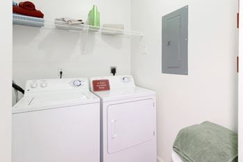 In-unit washer and dryer set