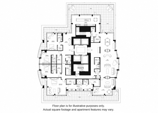 Floor plan for 4 beds, 4.5 baths, 5796 sqft