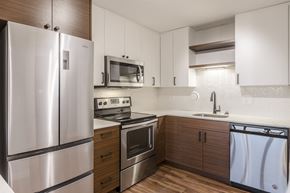 Chicago apartment for rent - Park Michigan Renovated Unit - Kitchen at Park Michigan Apartments, Chicago, IL