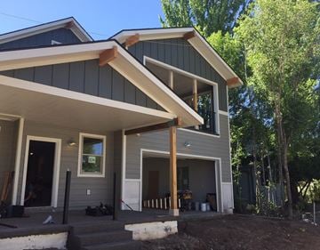 Flagstaff house for rent - the front porch has been installed and is ready to be painted