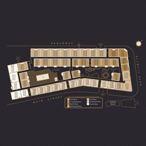 Los Angeles apartment for rent - a floor plan of a hotel on a black