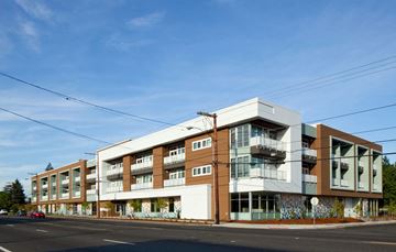 Portland apartment for rent - a new apartment building on the corner of a street