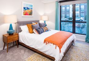 Des Moines apartment for rent - Bedroom at Confluence on 3rd Apartments in Downtown Des Moines
