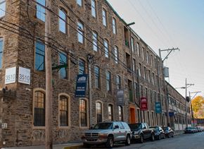 Philadelphia apartment for rent - A street view of a building with the number 3510 on it.