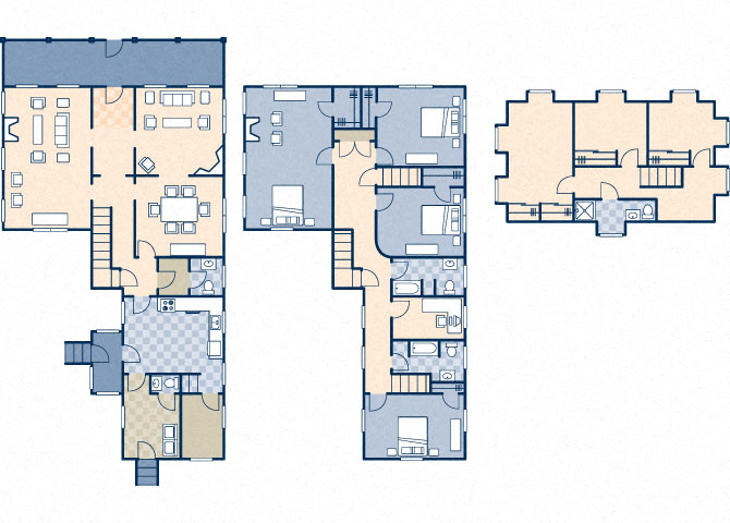 Floor plan for 4 beds, 3.2 baths, 3880 sqft