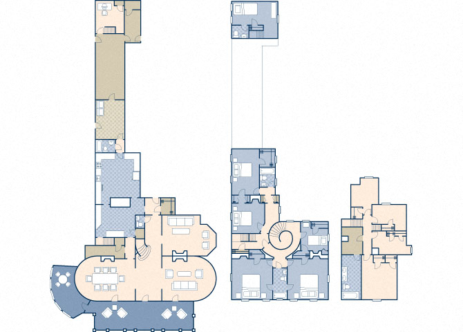 Floor plan for 6 beds, 5 baths, 5556 sqft
