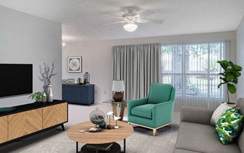 Open floor plan*