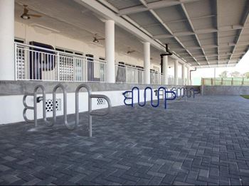 Covered bicycle racks