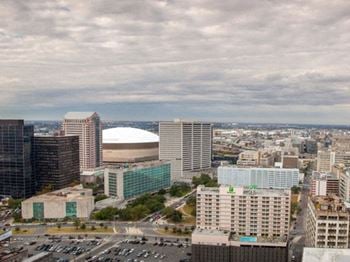 Unparalleled panoramic city views of the french quarter, mississippi river, crescent city connection, mercedes benz superdome, and new orleans skyline
