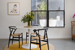 West Sacramento apartment for rent - a dining room with a table and chairs and a window