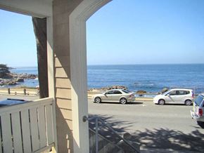 Pacific Grove apartment for rent - A view of the ocean from a house.