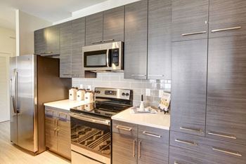 Subway tile backsplash