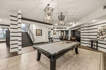 Resident lounge with game room