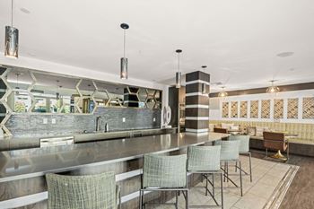 Resident lounge with game room