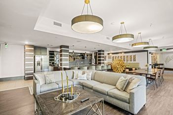 Resident lounge with game room