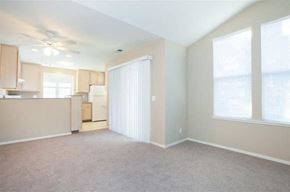 Scotts Valley apartment for rent - Living room with vaulted ceiling