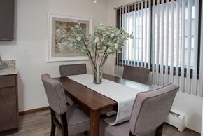 Plymouth apartment for rent - Dining table with chairs at Countryside Estates Apartments, Plymouth, MN, 55441