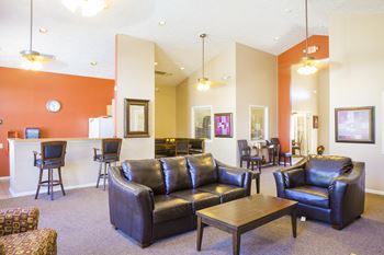 Clubhouse lounge with couches