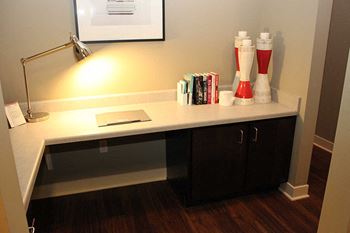 Built in desk -  the cole apartments in columbus, indiana