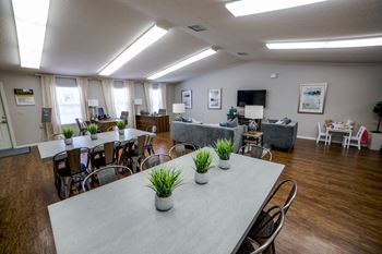 Resident lounge at cottages of anderson