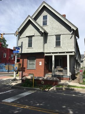 Rochester townhouse for rent - an old house on the corner of a street