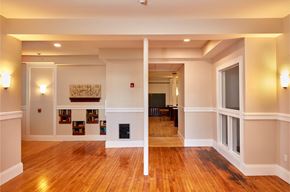 Uxbridge apartment for rent - the living room and dining room of a renovated house