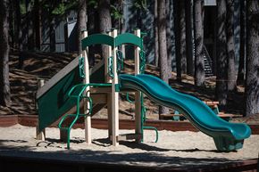 South Lake Tahoe apartment for rent - a playground with slides in the sand