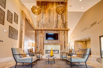 Clubhouse fireplace