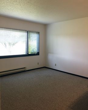 Crookston apartment for rent - an empty living room with a large window