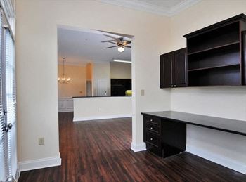 Sunroom with built-in desk*