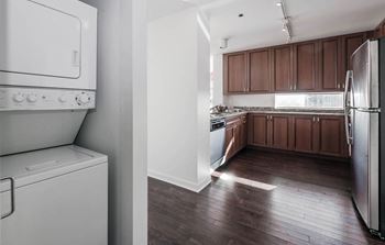 Full size washer and dryer (in select units)