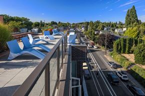 Portland apartment for rent - The Wilmore view from the roof looking over the street