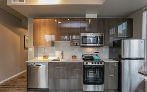 Seattle apartment for rent - O2 Apartments Kitchen Counters and Appliances