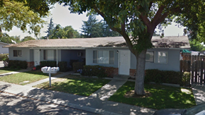 Modesto apartment for rent - a white house with a mailbox in front of it