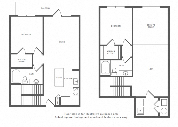 Floor plan for 2 beds, 2 baths, 1475 sqft