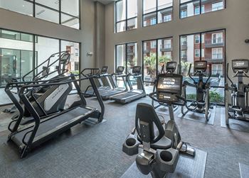 Two-story equinox-inspired fitness center