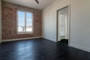 Los Angeles apartment for rent - Dining area with brick wall