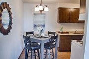 Hopkins multi-family for rent - Dining And Kitchen at Knollwood Towers West  Apartments, Hopkins