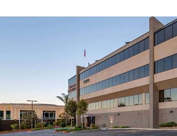 Vista apartment for rent - A large building with a flag on top and the words "337th Medical Center" on the side.